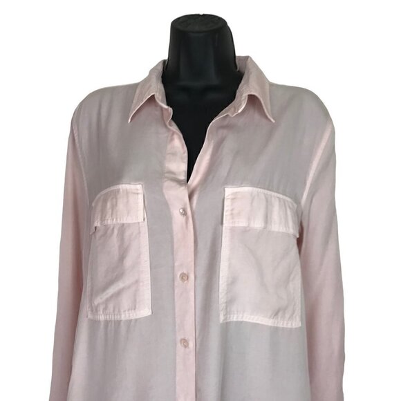The Group Babaton Light Pink Button Down  Blouse Size M - Picture 3 of 9